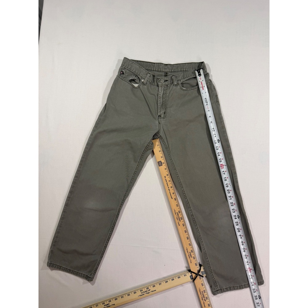 Polo Ralph Lauren Vintage Y2K Straight Leg Pants Olive Green Twill Womens Size 6